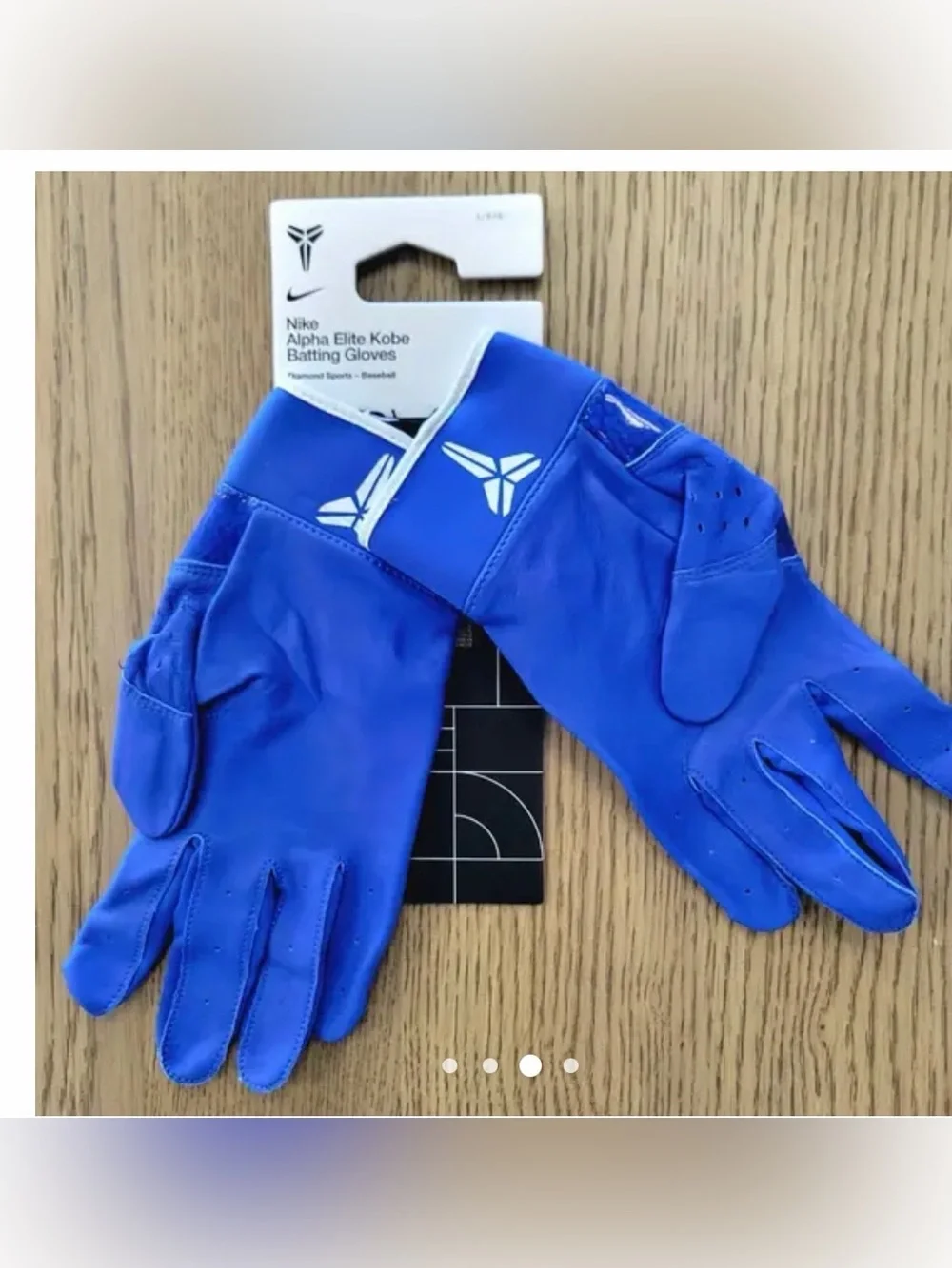 Nike Alpha Elite Kobe Batting Gloves Undftd Baseball Dodgers 2025 Large New(Kids